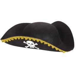 Карнавальная шляпа "Пират" черная
