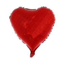 Шар фольгированный Сердце 18 Голография Красный 1458870